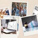 Menschen im Unternehmen erledigen ihre Steuern