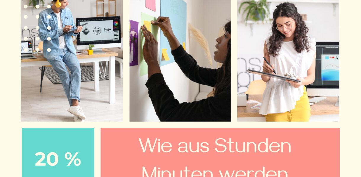 Person arbeitet am Laptop mit Canva: Templates, Icons und Bilder für Freebies, Kursunterlagen und Content-Serien – zeigt, wie Canva nutzen Zeit spart und kreative Arbeit erleichtert.