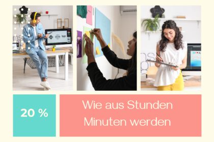Person arbeitet am Laptop mit Canva: Templates, Icons und Bilder für Freebies, Kursunterlagen und Content-Serien – zeigt, wie Canva nutzen Zeit spart und kreative Arbeit erleichtert.