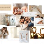Familie bei ihrer Morgenroutine. Ein Visionboard für Tageslicht.