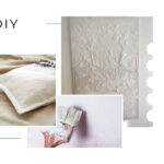 Moodboard eines DIY Projekts aus weißen Laken
