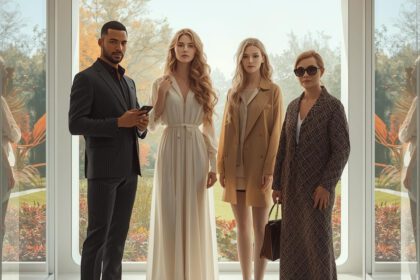 4 People in Front of a window