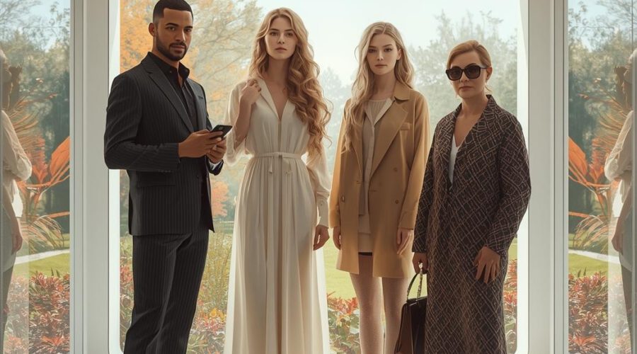 4 People in Front of a window